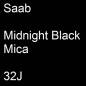 Preview: Saab, Midnight Black Mica, 32J.